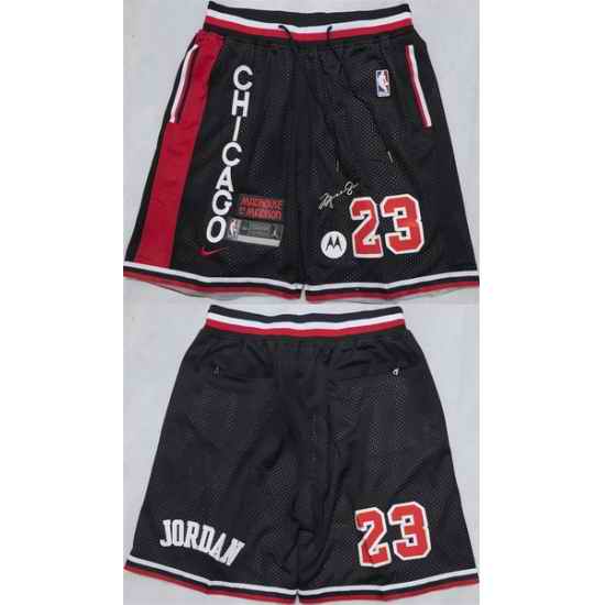Men Chicago Bulls 23 Michael Jordan Black 2025 Shorts