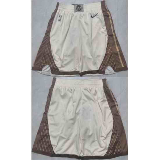 Men Golden State Warriors Tan Shorts