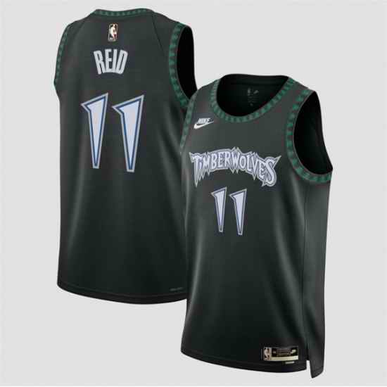 Men Minnesota Timberwolves 11 Naz Reid Black 2025 Classic Edition Stitched Jersey