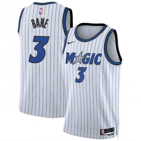 Men Orlando Magic 3 Desmond Bane White 2025 Association Edition Stitched Basketball Jersey