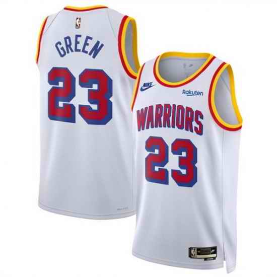 Men Golden State Warriors 23 Draymond Green White 2024 25 Classic Edition Stitched Basketball Jersey