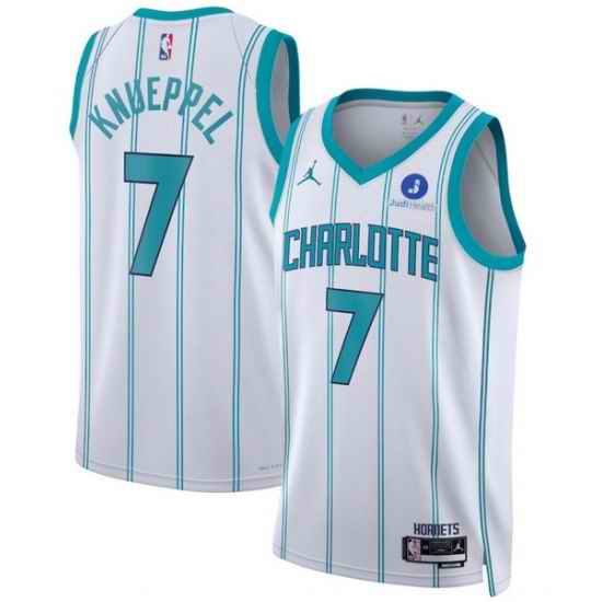 Men Kon Knueppel Teal Charlotte Hornets 2025 NBA Draft First Round Pick Fast Break Replica Jersey Icon Edition