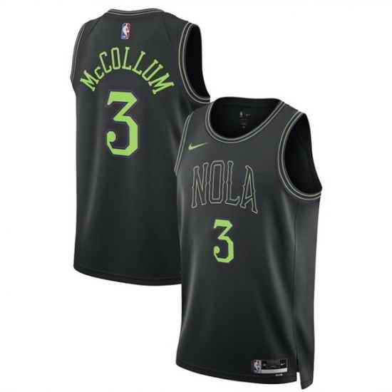 Men New Orleans Pelicans 3 Jordan Poole Black 2025 26 City Ediiton Stitched Basketball Jersey