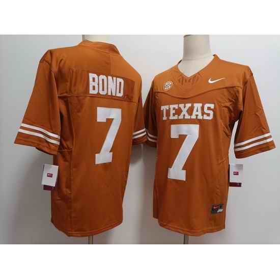 Texas Longhorns #7 Isaiah Bond Orange  F U S E Jersey 2