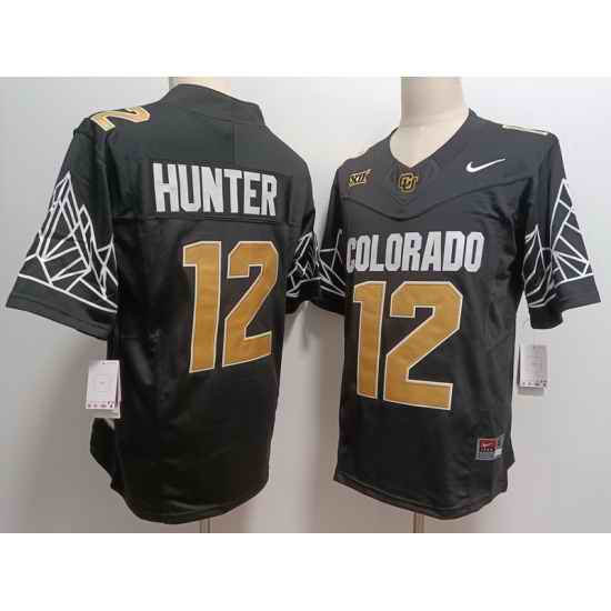 Colorado Buffaloes #12 Travis Hunter Black New