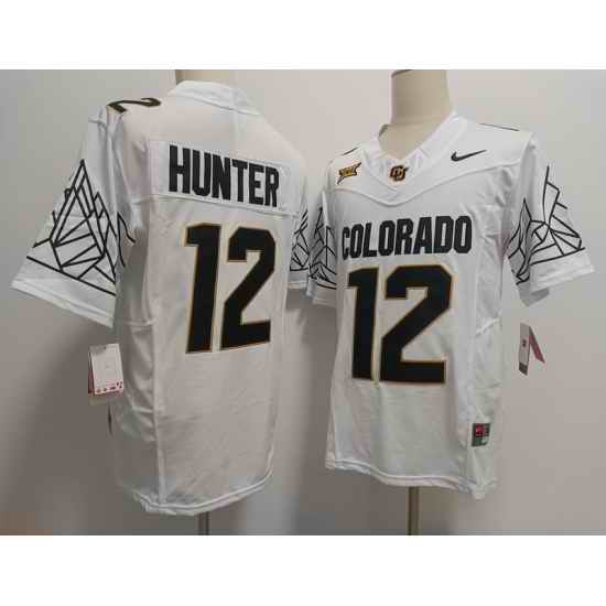 Colorado Buffaloes #12 Travis Hunter White  New