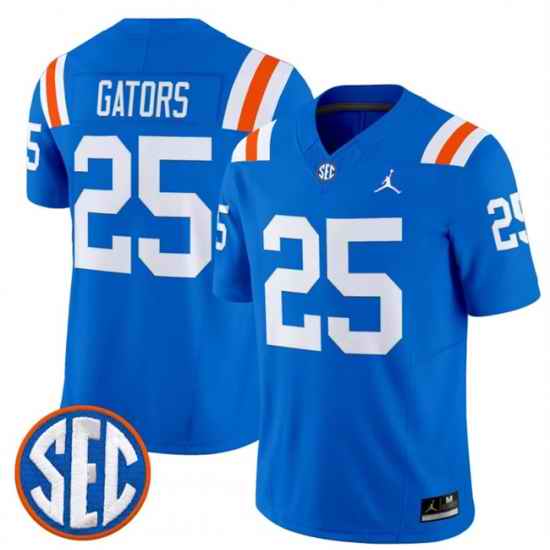 Men Florida Gators  25 Gators Royal  1960s Throwback  F U S E  Vapor Limited Stitched Football Jersey