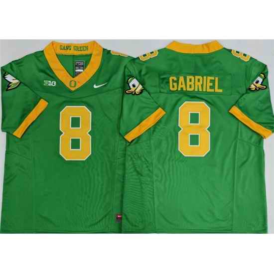 Men Oregon Ducks 8 Dillon Gabriel Green 2026 F U S E  Stitched Jersey