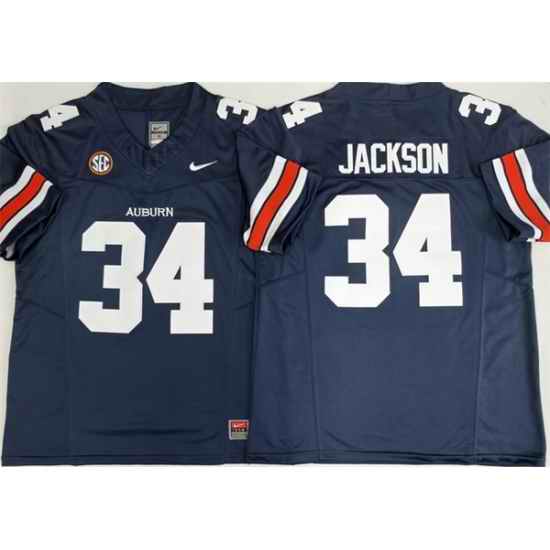 Men Auburn Tigers 34 Bo Jackson Navy 2026 F U S E Limited Stitched Jersey