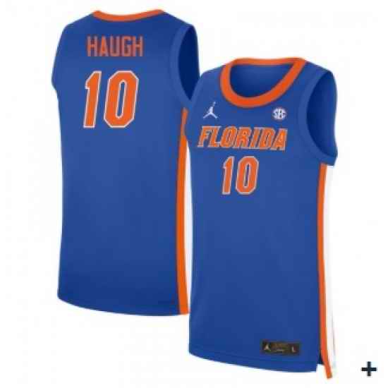 Men Florida Gators  10 Thomas Haugh Royal Limited College Basketball Jerseys