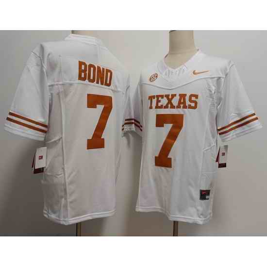 Texas Longhorns #7 Isaiah Bond White  F U S E Jersey