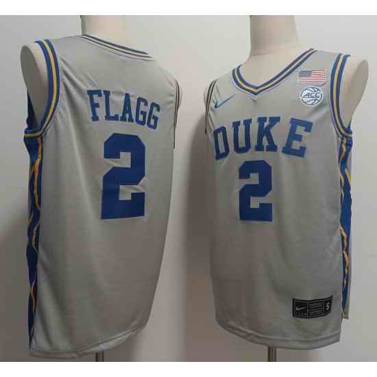 Duke Blue Devils  #2 Cooper Flagg Gray