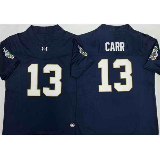 Men Notre Dame Fighting Irish 13 Riley Leonard Navy 2026 F U S E Limited Stitched Jersey