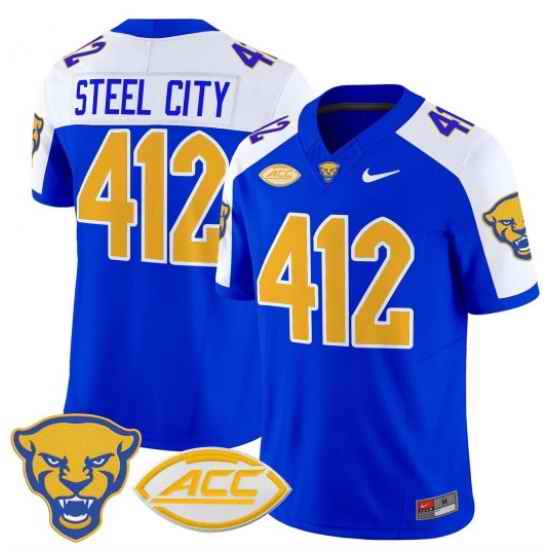 NCAA Steel City #412 Black White Jersey ACC Patch