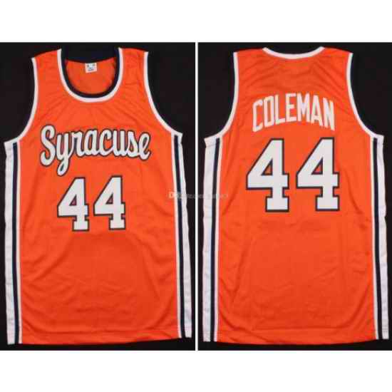 Syracuse Orange Coleman #44 Orange Throwback Jersey