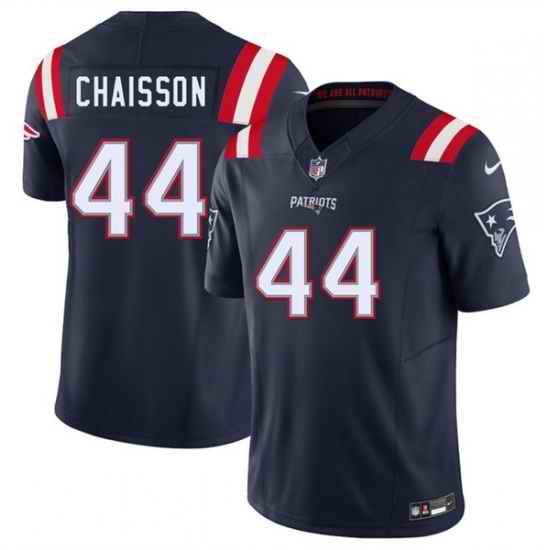Men New England Patriots 44 K 27Lavon Chaisson Navy 2025 F U S E  Vapor Limited Stitched Football Jersey