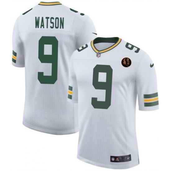 Men Green Bay Packers 9 Christian Watson White 2025 New With John Madden Patch Vapor Untouchable Limited Stitched Football Jersey
