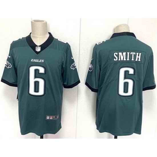 Men Philadelphia Eagles 6 DeVonta Smith Green 2024 New Vapor Untouchable Limited Stitched Football Jersey
