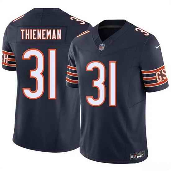 Men Chicago Bears  31 Dillon Thieneman Navy 2026 Draft F U S E  Vapor Untouchable Limited Stitched Football Jersey