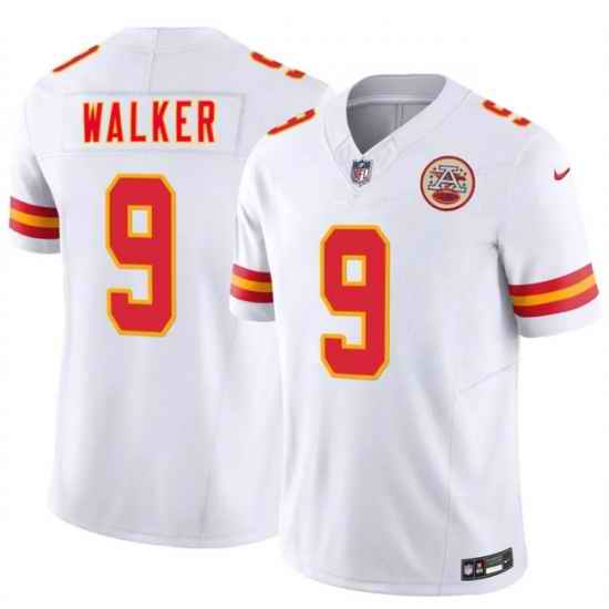 Men Kansas City Chiefs  9 Kenneth Walker III White 2026 F U S E  Vapor Untouchable Limited Stitched Football Jersey