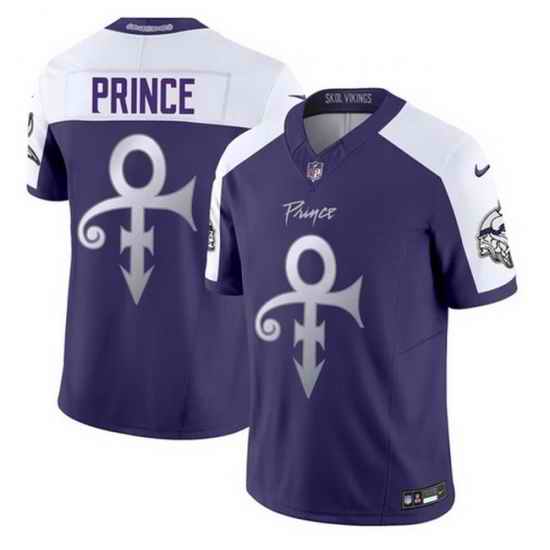 Men Minnesota Vikings Prince Purple Alternate 2025 F U S E Stitched Jersey