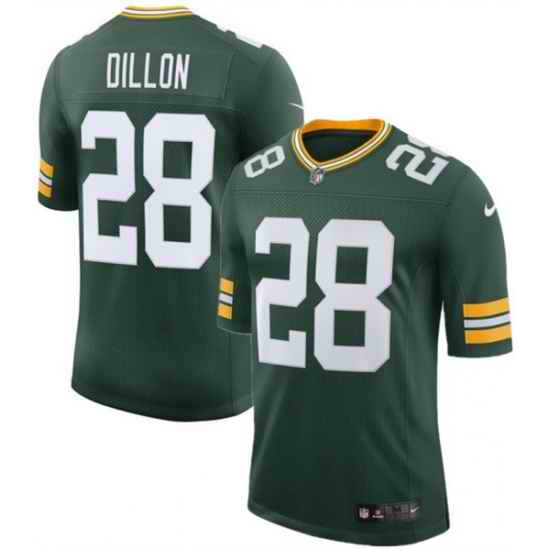 Men Green Bay Packers 28 A  J  Dillon Green 2025 New Vapor Untouchable Limited Stitched Football Jersey