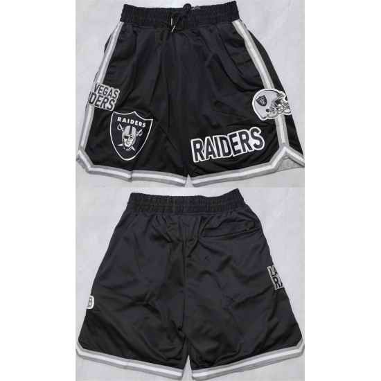 Men Las Vegas Raiders Black Shorts
