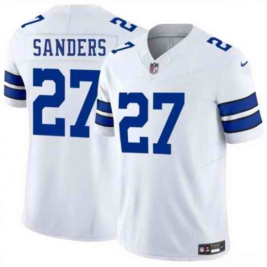 Men Dallas Cowboys 27 Miles Sanders White 2025 F U S E Vapor Untouchable Limited Stitched Football Jersey