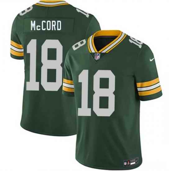 Men Green Bay Packers  18 Kyle McCord Green 2026 Vapor Untouchable Limited Stitched Football Jersey