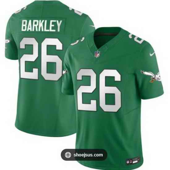 Youth Philadelphia Eagles  26 Saquon Barkley Kelly Green Vapor Untouchable Limited Stitched Football Jersey