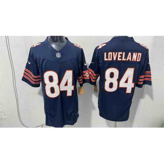 Men Chicago Bears 84 Colston Loveland Navy 2026 F U S E Vapor Untouchable Limited Stitched Football Jersey