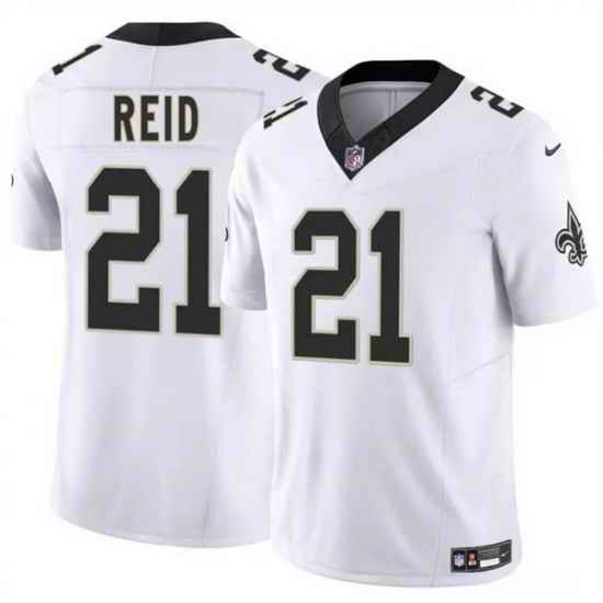 Men New Orleans Saints 21 Justin Reid White 2025 F U S E Vapor Limited Stitched Football Jersey
