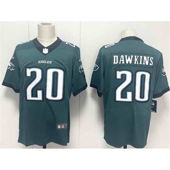 Men Philadelphia Eagles 20 Brian Dawkins Green 2024 New Vapor Untouchable Limited Stitched Football Jersey