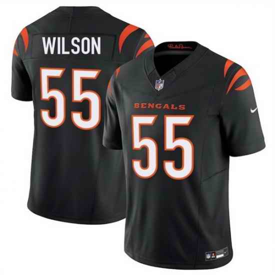 Men Cincinnati Bengals 55 Logan Wilson Black 2025 F U S E  Vapor Untouchable Limited Stitched Football Jersey