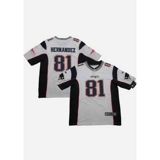 Men NEW New England Patriots 81 Aaron Hernandez White Vapor Limited Jerseys