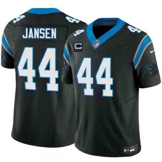 Men Carolina Panthers 44 J J Jansen Black 2026 F U S E 4 Star C Patch Vapor Limited Stitched Football Jersey