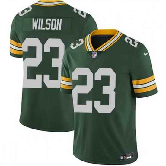 Men Green Bay Packers 23 Emanuel Wilson Green 2025 Vapor Untouchable Limited Stitched Football Jersey
