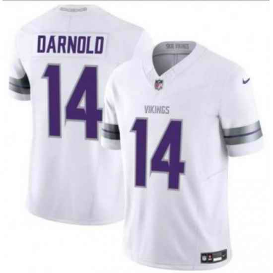 Men Nike Minnesota Vikings Sam Darnold #14 Winter Warriors Stitched NFL Jersey