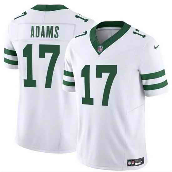 Youth New York Jets 17 Davante Adams White 2024 F U S E Vapor Limited Stitched Jersey