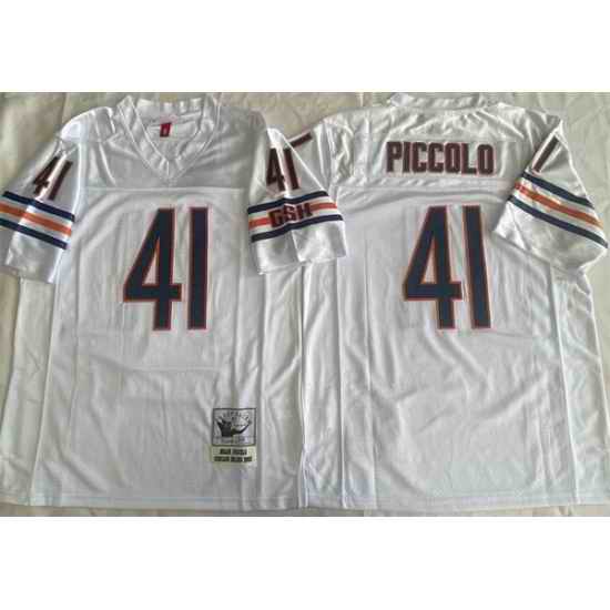 Men Chicago Bears 41 Brian Piccolo White Limited Stitched Football Jersey