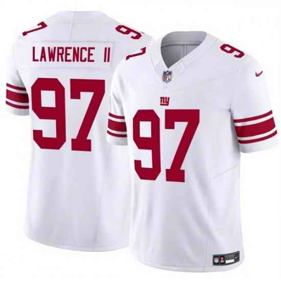 Men New York Giants 97 Dexter Lawrence II White 2025 F U S E  Vapor Untouchable Limited Stitched Jersey
