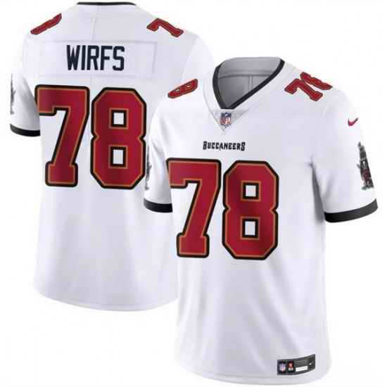 Men Tampa Bay Buccaneers 78 Tristan Wirfs White 2025 Vapor Untouchable Limited Stitched Football Jersey