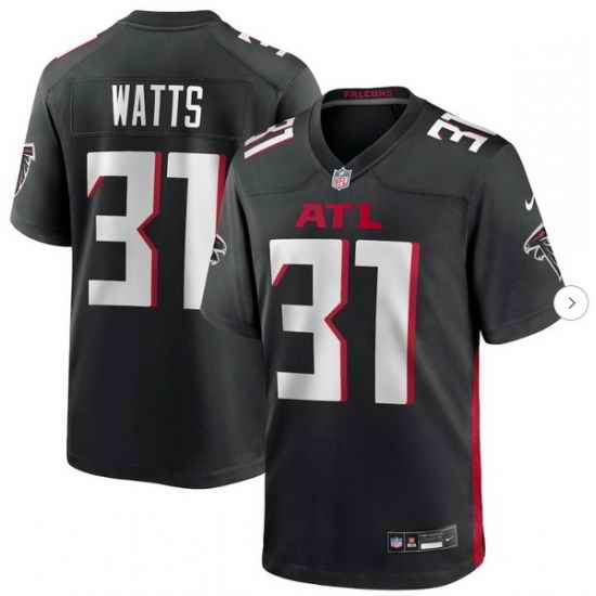 Men Atlanta Falcons Xavier Watts #31 F U S E Stitched Nike Black Jersey
