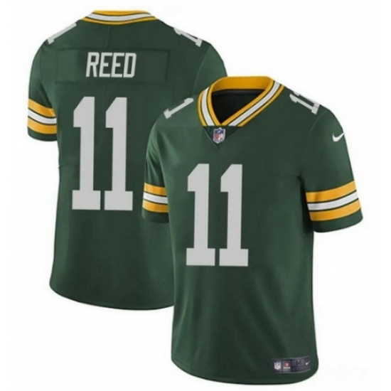 Youth Green Bay Packers 11 Jayden Reed Green Vapor Untouchable Stitched Jersey