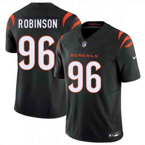 Men Cincinnati Bengals  96 Landon Robinson Black 2026 Draft F U S E  Vapor Untouchable Limited Stitched Football Jersey