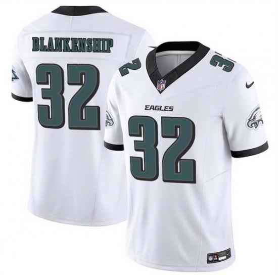 Men Philadelphia Eagles 32 Reed Blankenship White 2025 F U S E  Vapor Untouchable Limited Stitched Football Jersey
