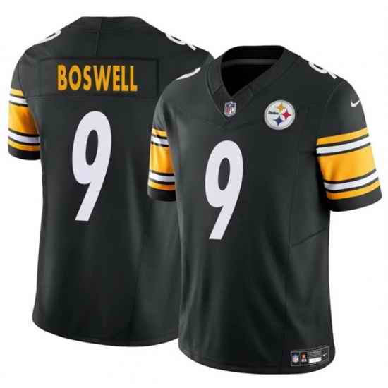 Men Pittsburgh Steelers 9 Chris Boswell Black 2024 F U S E  Vapor Untouchable Limited Stitched Jersey