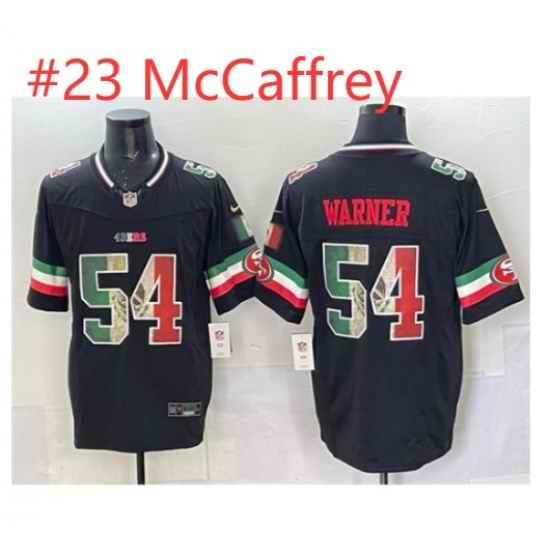 Men San Francisco 49ers Christian McCaffrey #23 Black 2025 F U S E Mexico Vapor Limited Stitched Football Jersey