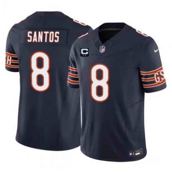 Men Chicago Bears 8 Cairo Santos Navy 2026 F U S E 2 Star C Patch Vapor Untouchable Limited Stitched Football Jersey
