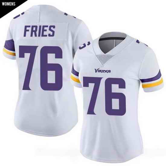 Women  Minnesota Vikings  uFF0376 Will Fries White Limited Classic Vapor F U S E  Jersey